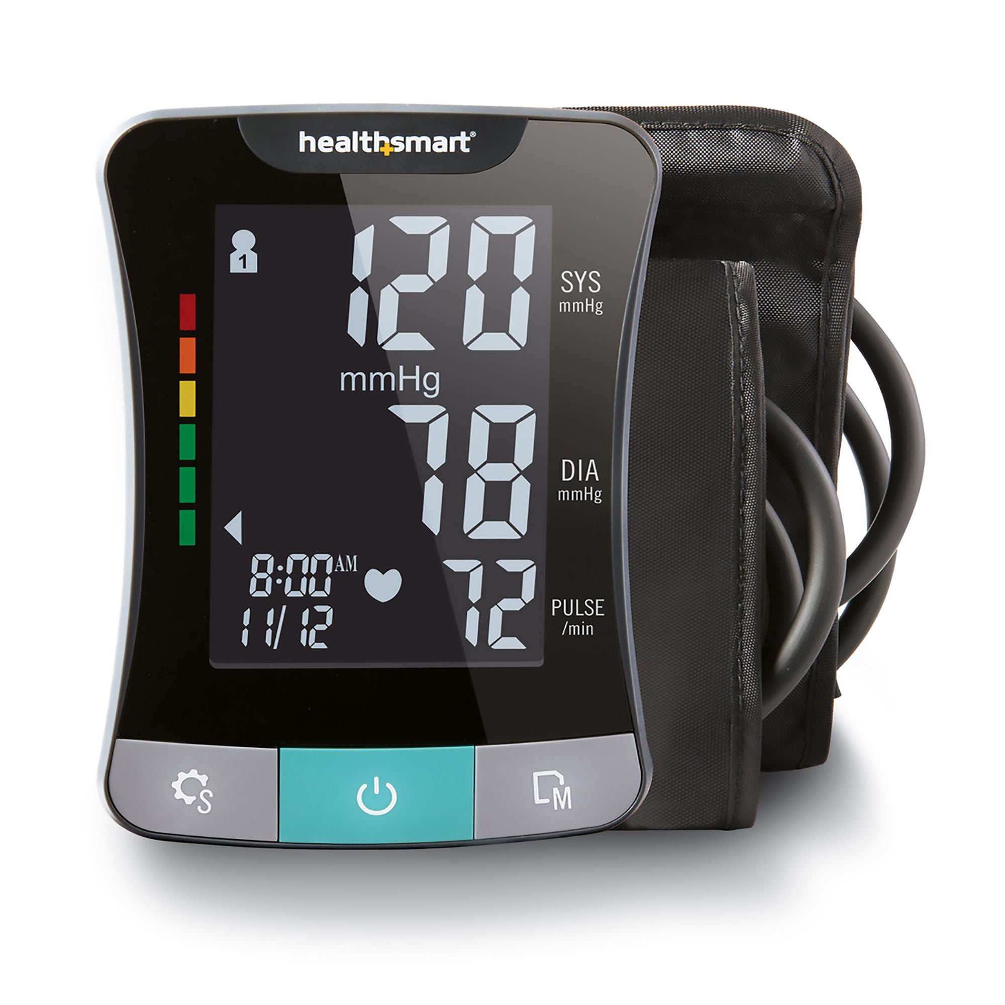 Mabis® One-Tube Blood Pressure Monitor, Digital, Black Cuff