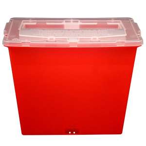 Impact, 2 gal, Red, Sharps Container
