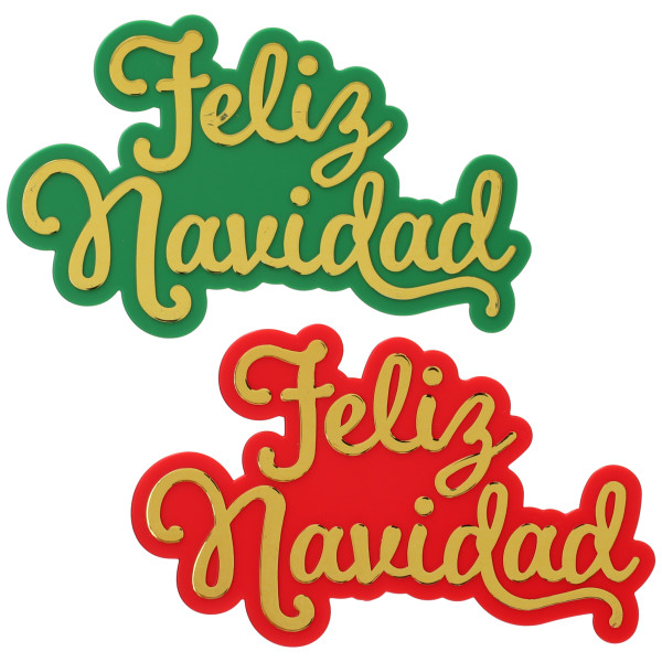 Feliz Navidad Metallic Layon