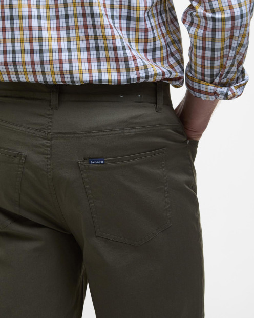 Lightweight Stretch Regular Chinos Uniform Green
