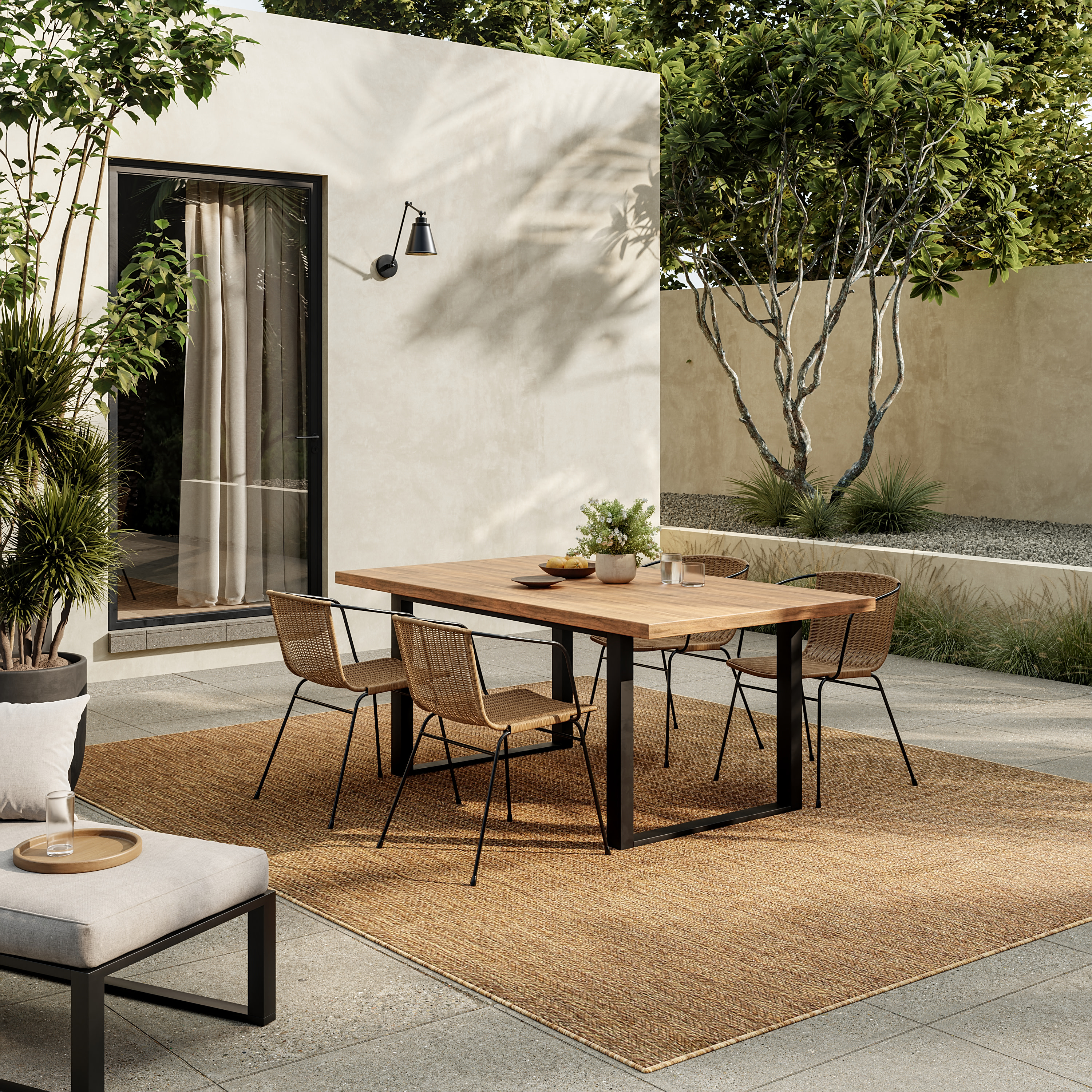 Nourison Horizon Indoor/Outdoor 8' x 10' Natural Modern Rug