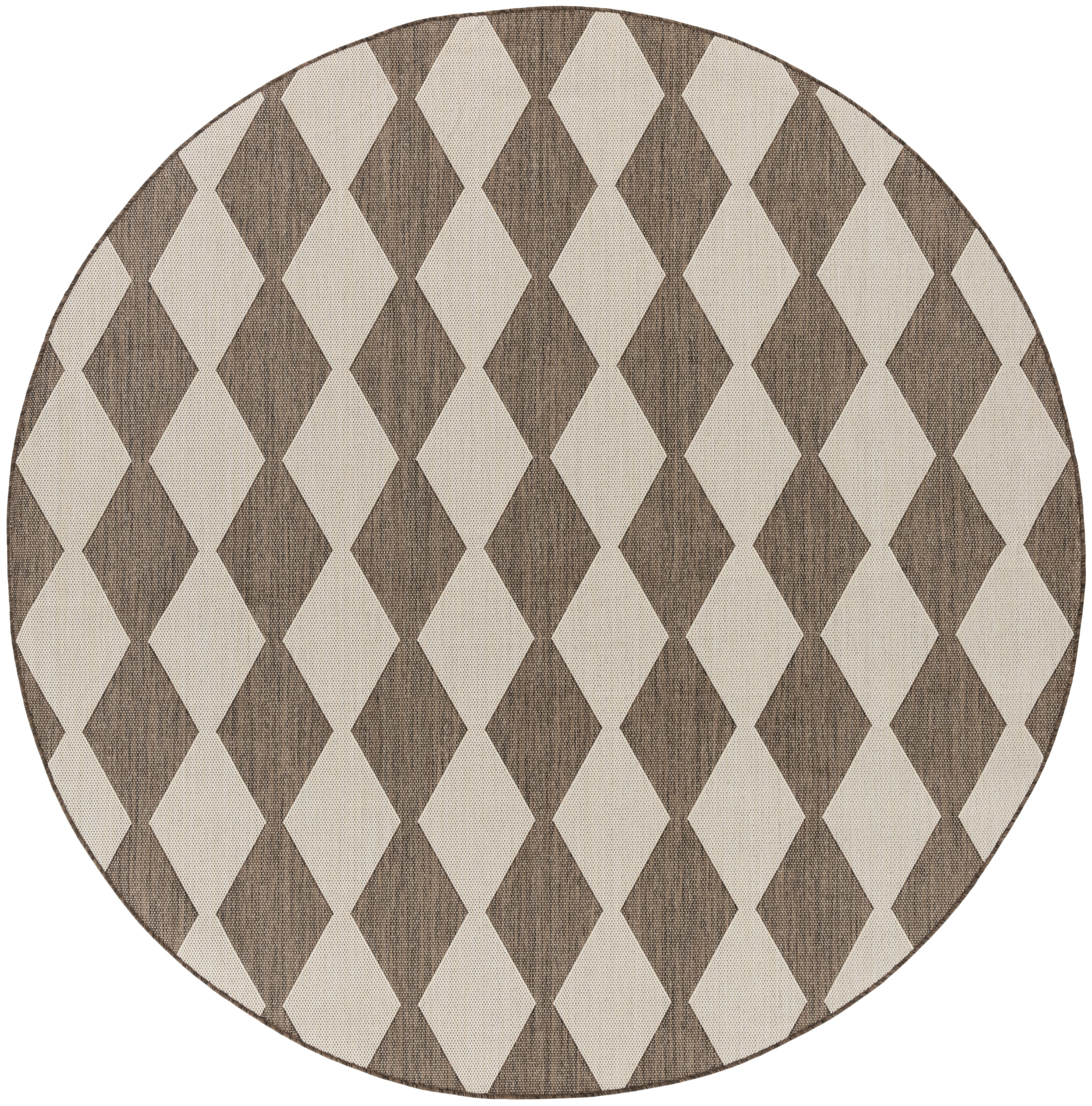 Nourison Positano 8' x Round Natural Modern Rug