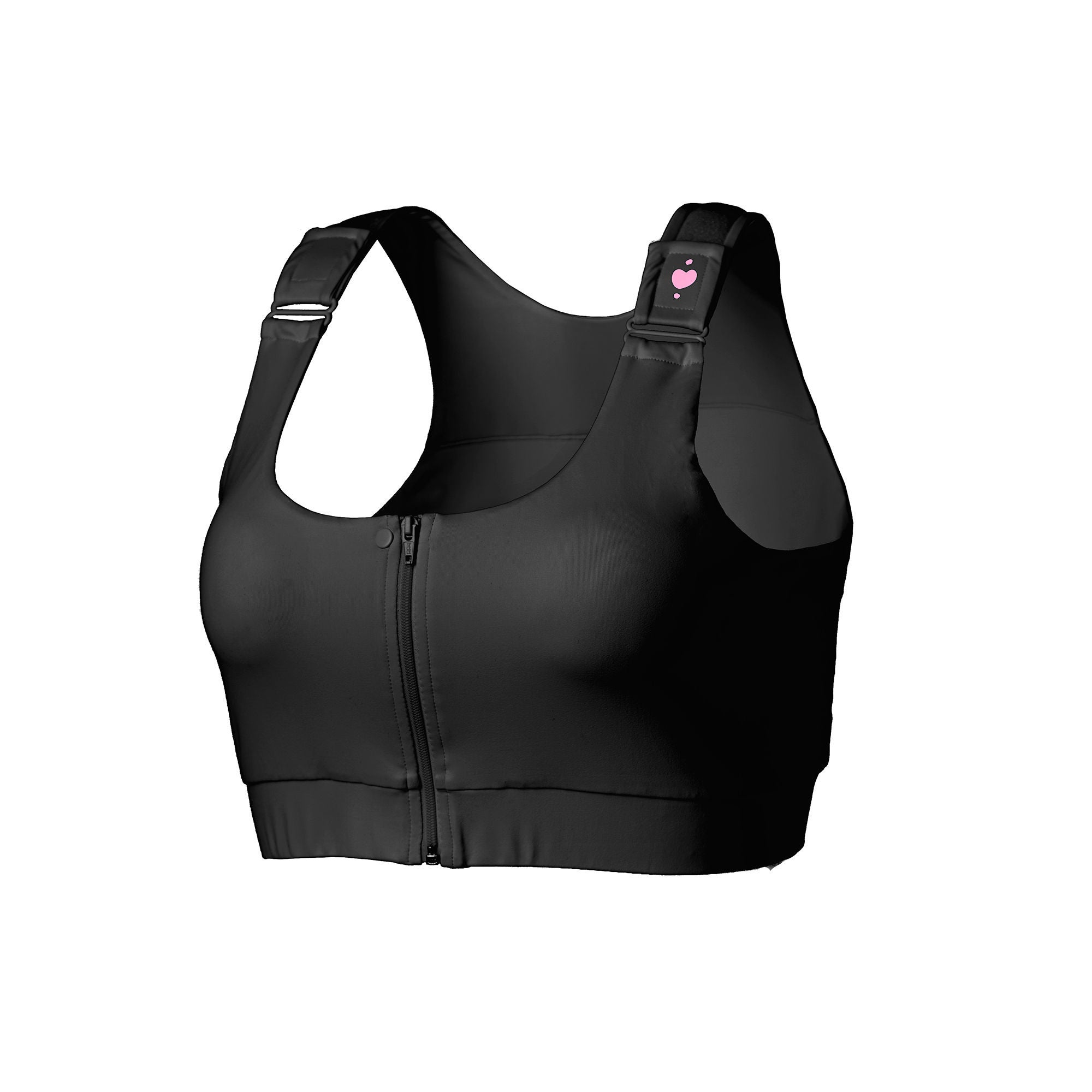 Shirl Post Surgical Bra, Black, Extra Small