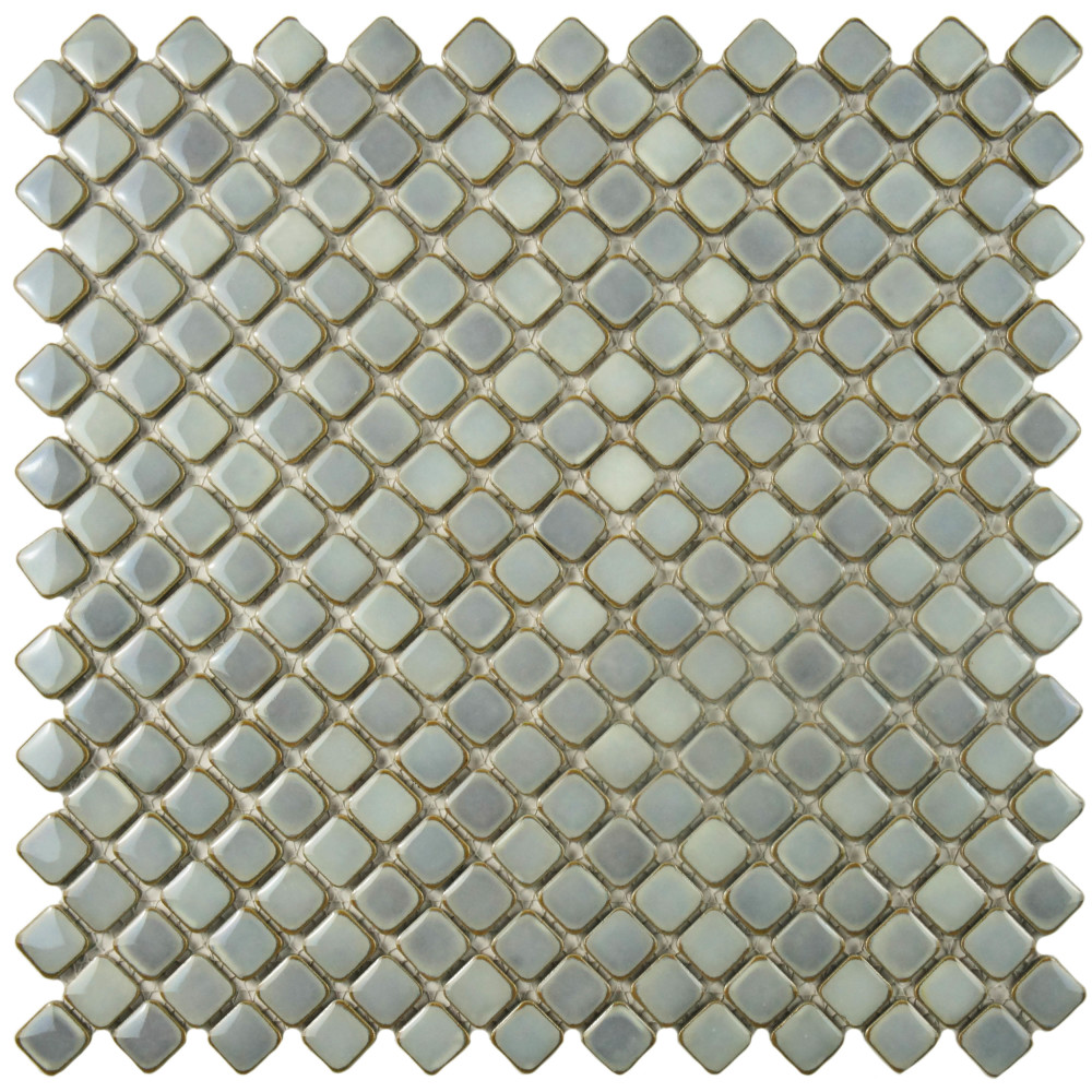 Sample – Hudson Diamond Grey Eye Porcelain Mosaic Tile