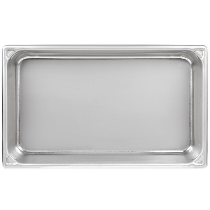 Full-size 2 ½-inch-deep Super Pan® heavy-duty stainless steel steam table pan
