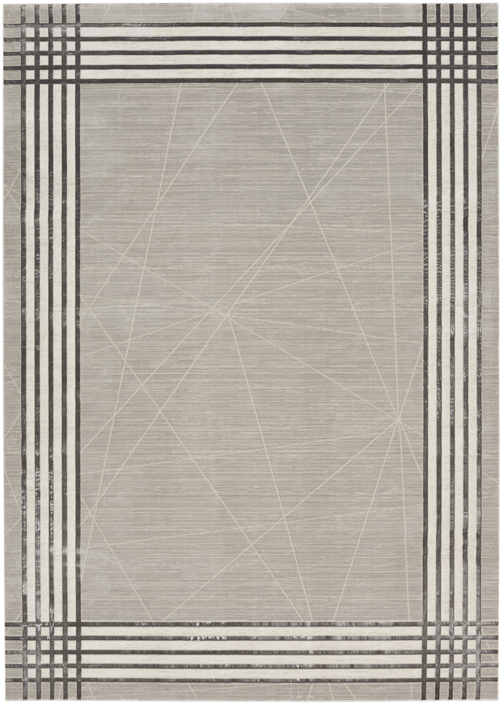 Nourison Desire 7'10" x 9'10" Grey Silver Modern Indoor Rug