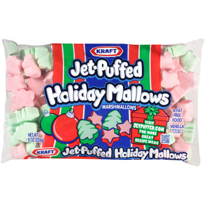 Jet-Puffed Vanilla Holiday Marshmallows, 8 oz Bag
