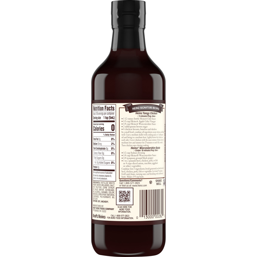  Heinz Worcestershire Sauce, 18 fl oz Bottle 