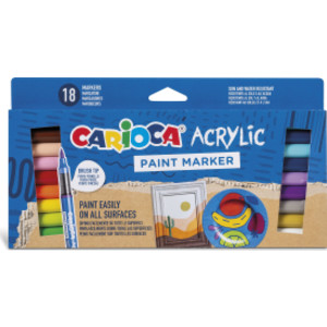 Acrylic Paint Markers - 18 Pieces