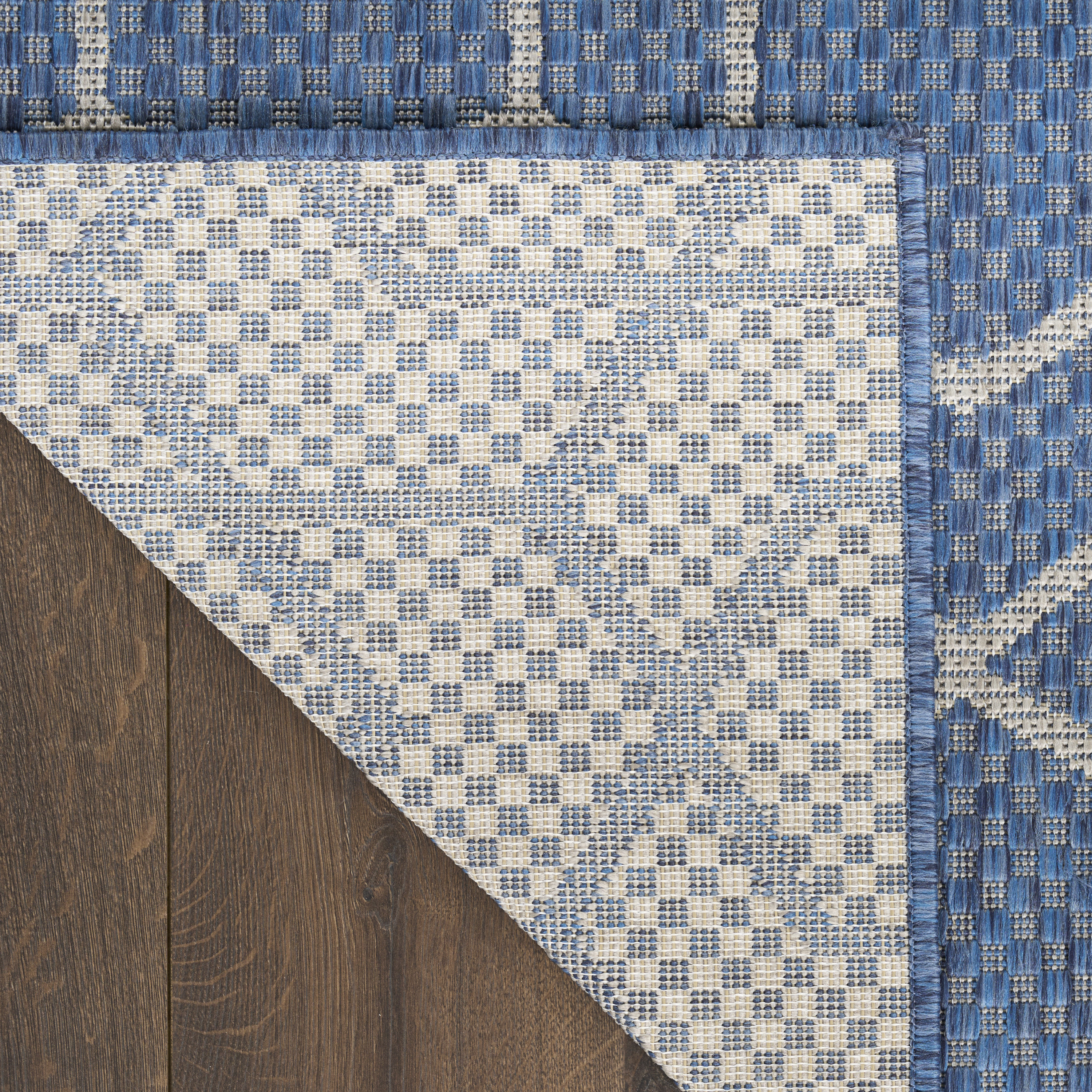 Nourison Horizon Indoor/Outdoor 9' x 12' Denim Modern Rug