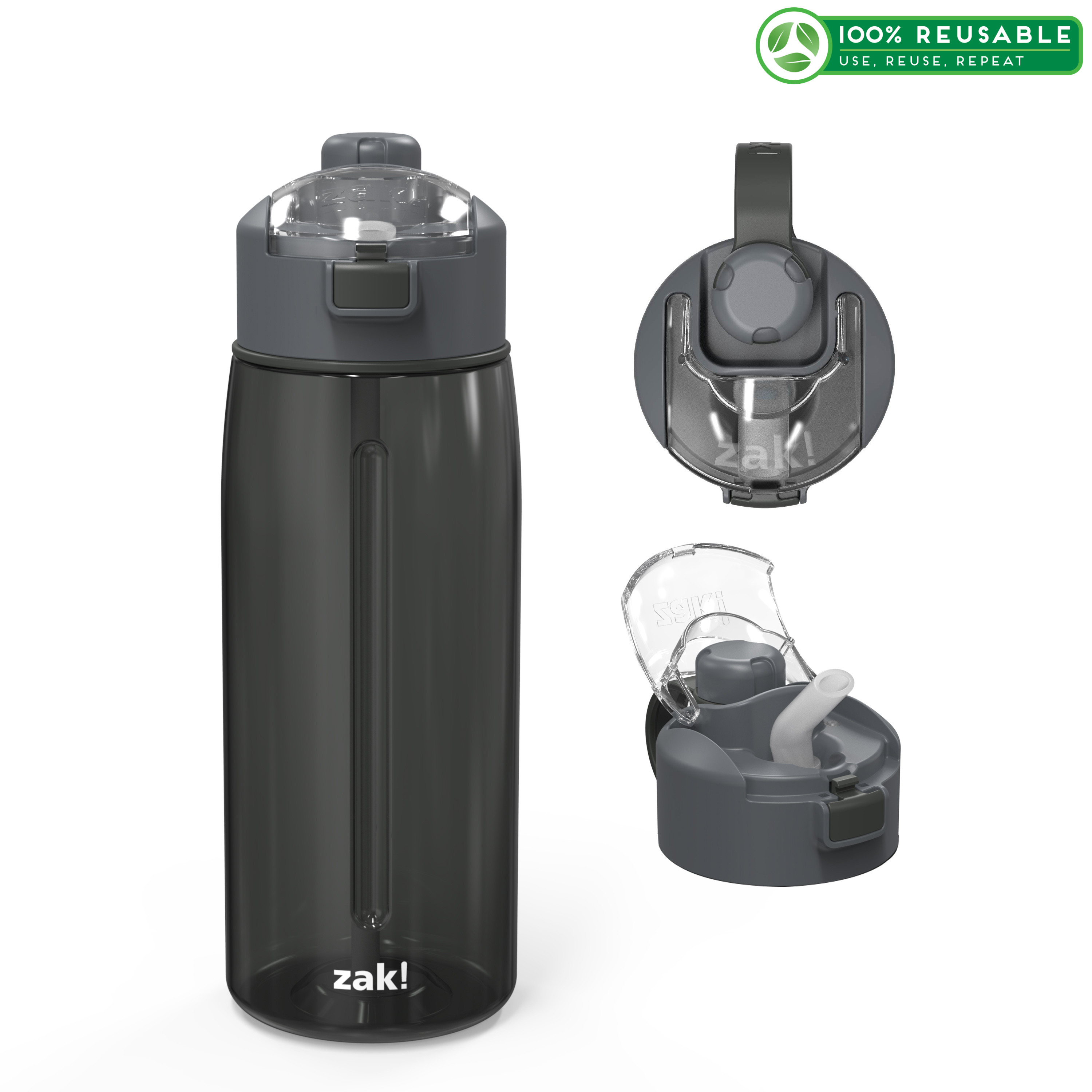 Genesis 32 ounce Water Bottle, Charcoal slideshow image 1 Genesis 32 ounce Water Bottle, Charcoal slideshow image 1