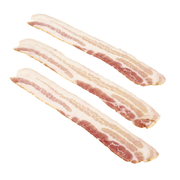 GRIDDLEMASTER(r) Bacon, Applewood Smoke Flavored, 18/22 slice, 15 lb . C1C0 - Front Center Out of Package (Hi Res)