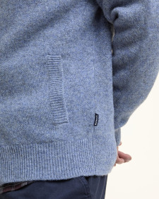 Talder Zip-Up Jumper Bluestone