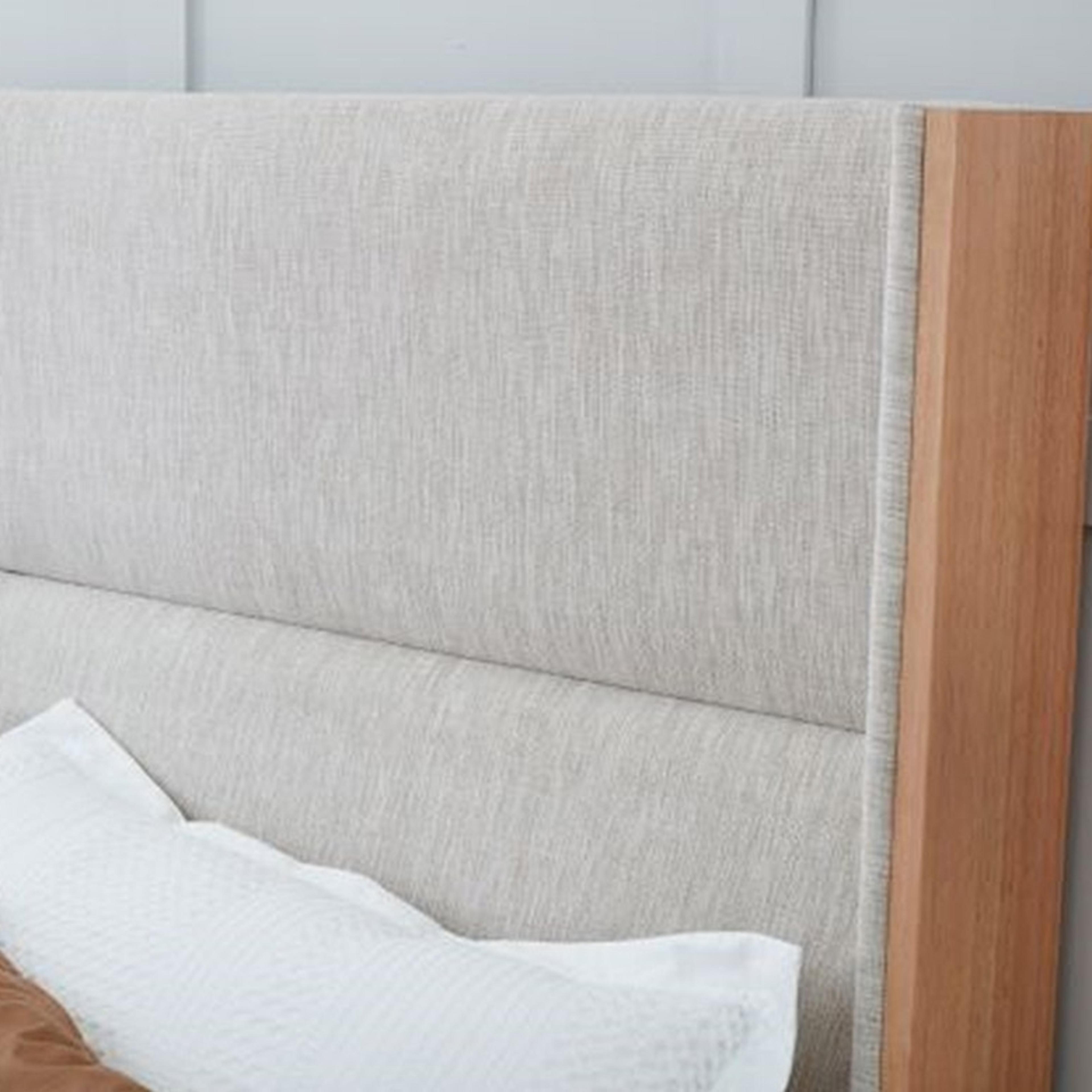 Detail image of the  Rialto Bed Frame, Natural-Profile Adonis Pepper from Forty Winks
