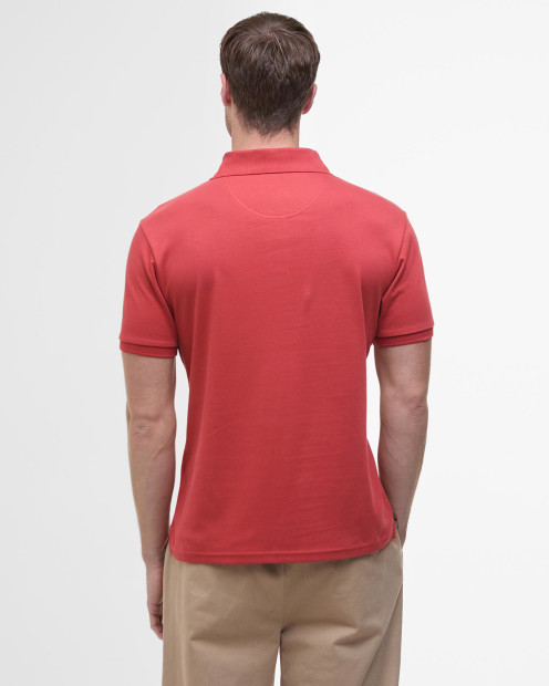 Hylton Short-Sleeved Polo Shirt Red Spice