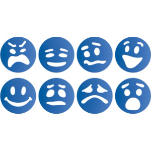 Emotion Token Stencils, Pack of 8