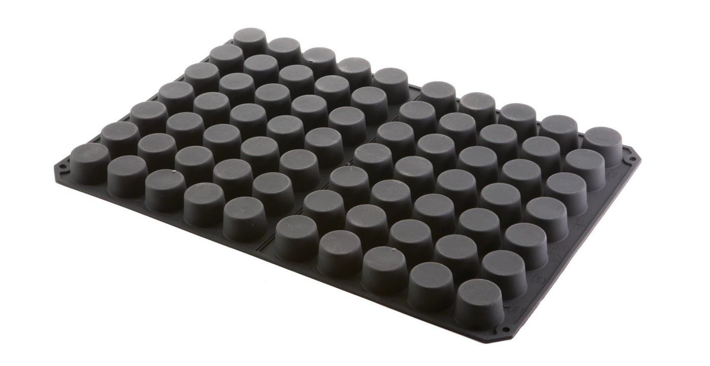 Moule en silicone de 60 x 40 cm en forme de Mini-Muffin de 5 cm