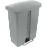 Rubbermaid Commercial, Streamline, Step-On, 8 gal, Resin, Gray, Rectangle, Receptacle