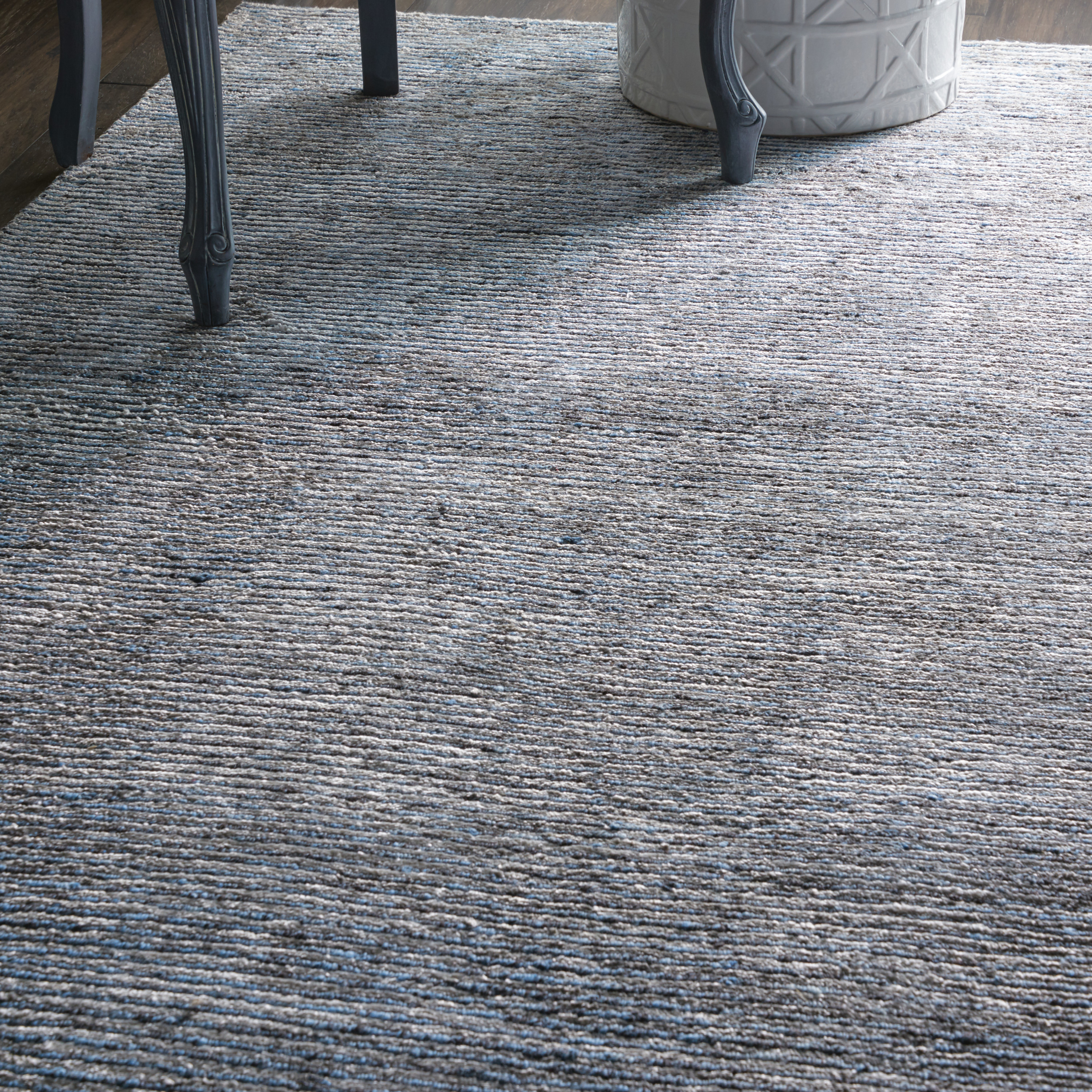 Nourison Ellora 5'6" x 7'5" Slate Modern Indoor Rug