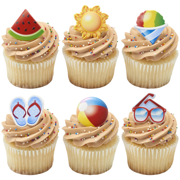 Summer Vibes Cupcake Rings