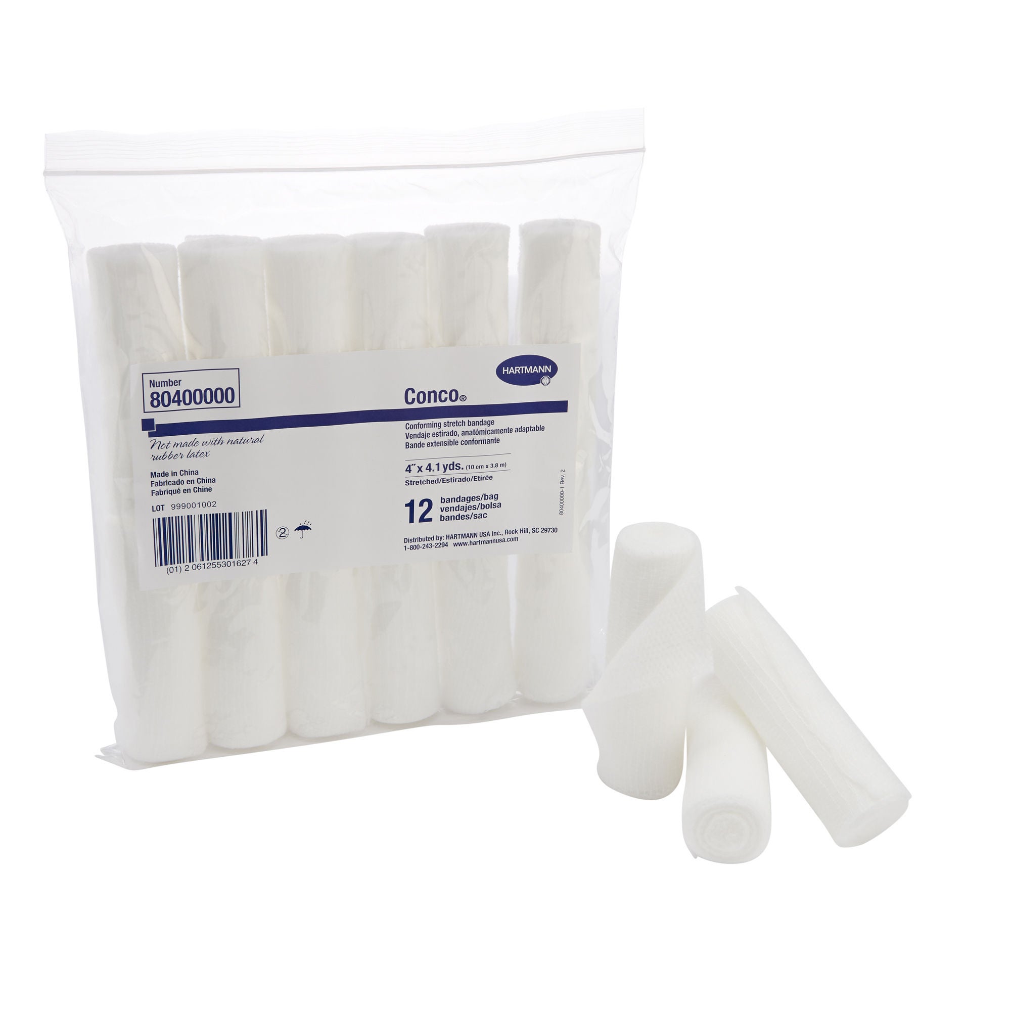 Conco® NonSterile Conforming Bandage, 4 Inch x 4-1/10 Yard, 1-Ply