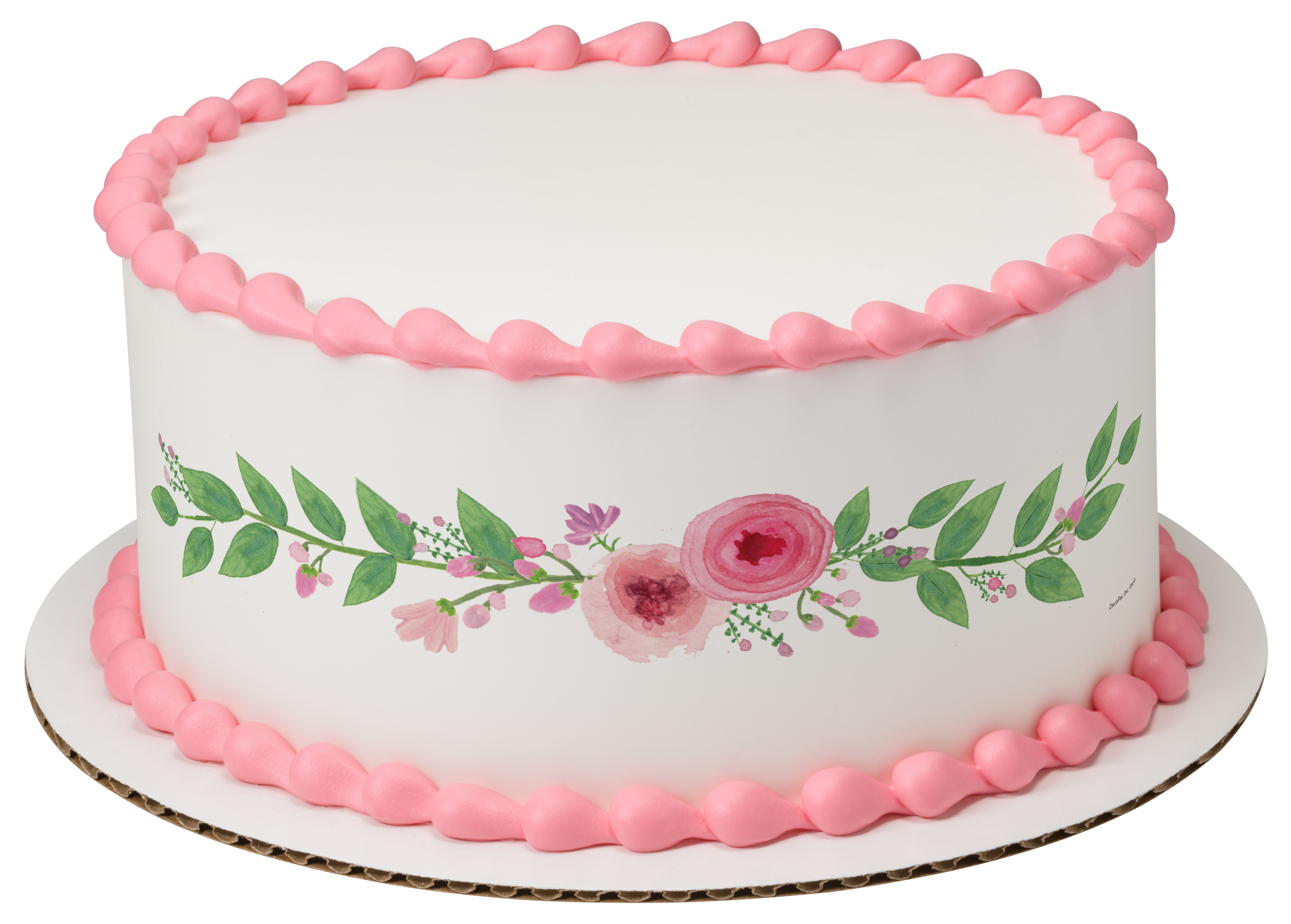 Floral Laurel PhotoCake® Edible Image® Strips DecoPac