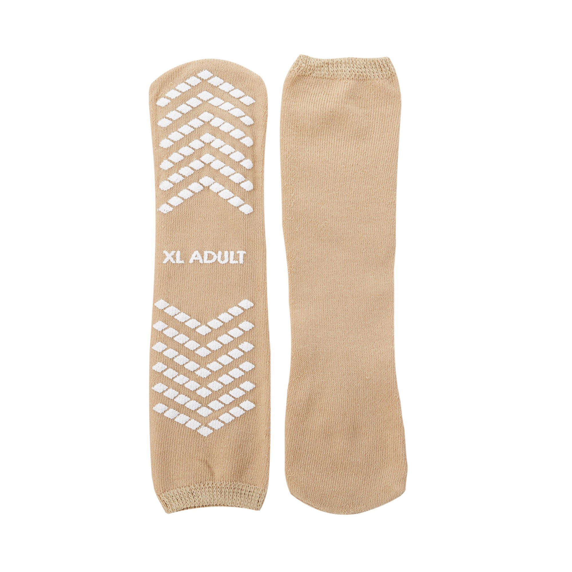 McKesson Single Tread Slipper Socks, X-Large, Tan