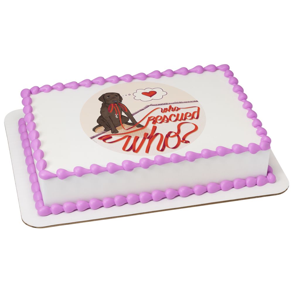 Image Cake Who Rescued Who?