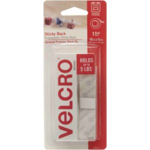 Sticky Back Tape, White, 18" x 3/4"
