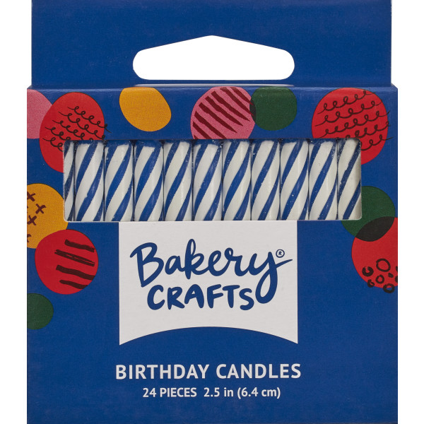 Blue Spiral Smooth & Spiral Candles