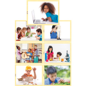 STEAM is Everything Wooden 7-Puzzle Set