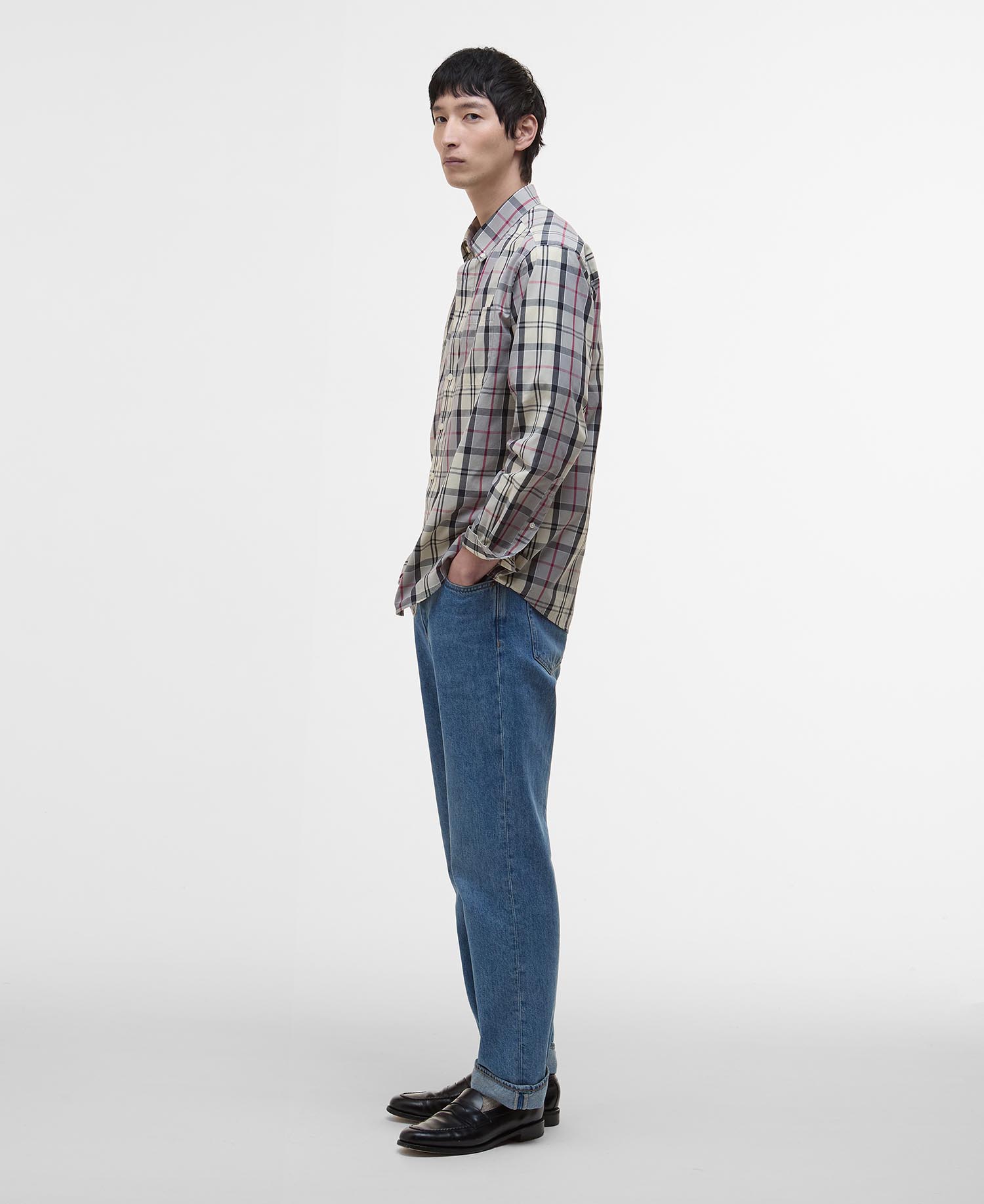 Taggon Tartan Oversized Shirt image number 1