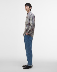 Taggon Tartan Oversized Shirt Dress Tartan