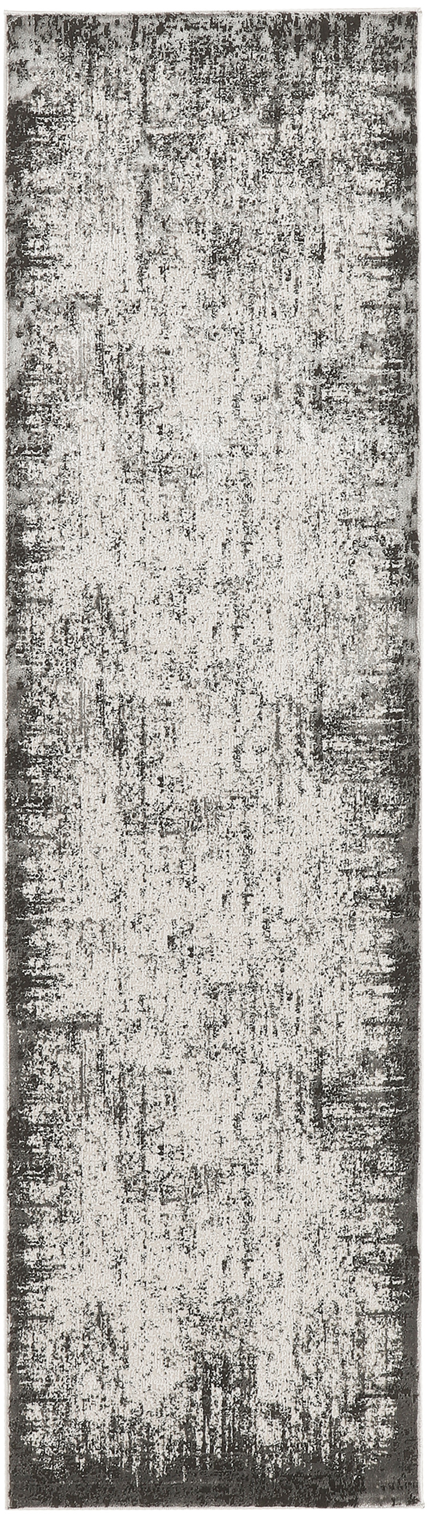 Nourison Desire 2'3" x 7'6" Grey Ivory Modern Indoor Rug