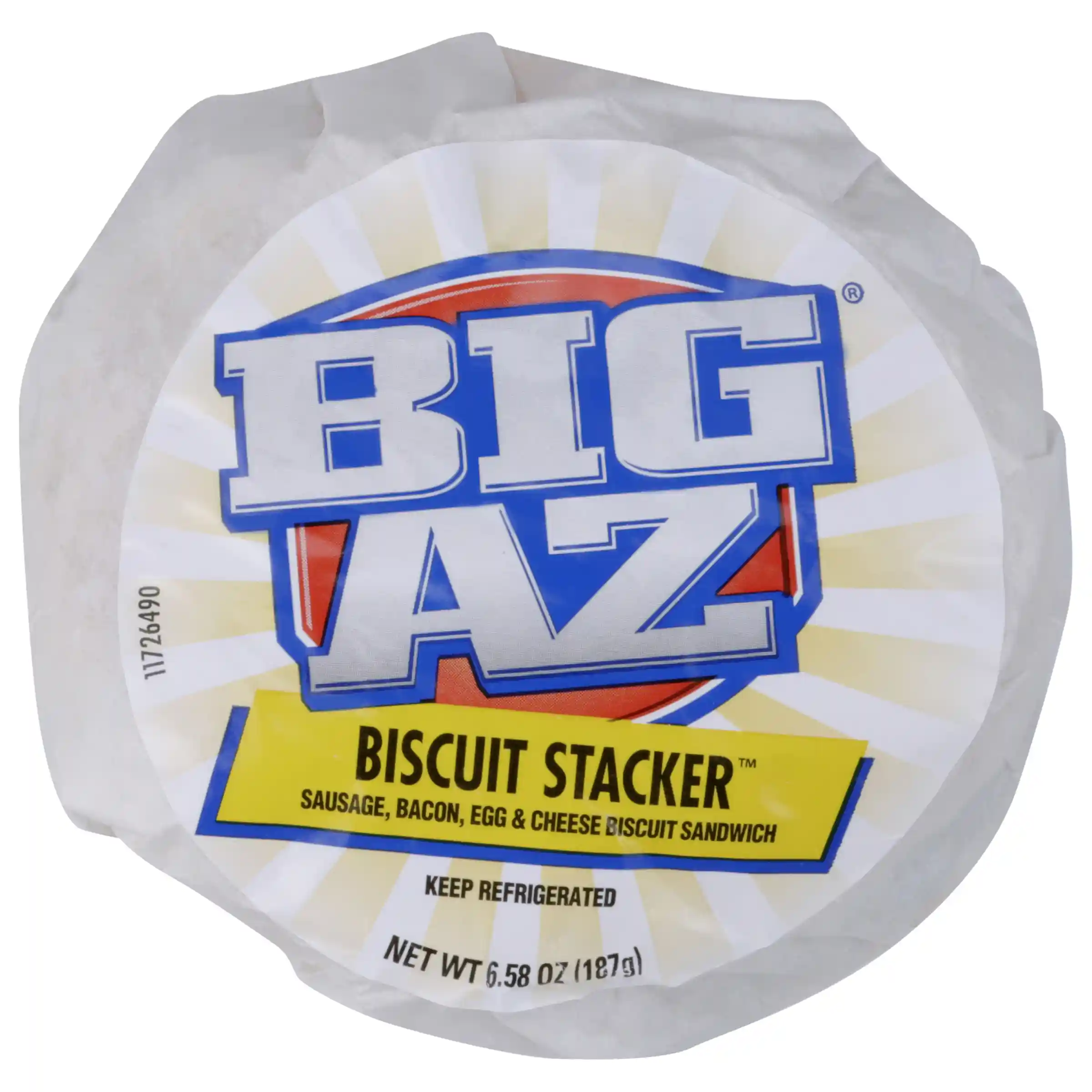 BIG AZ® Biscuit Stacker® Sausage, Bacon, Egg and Cheese Biscuit Sandwich_image_3