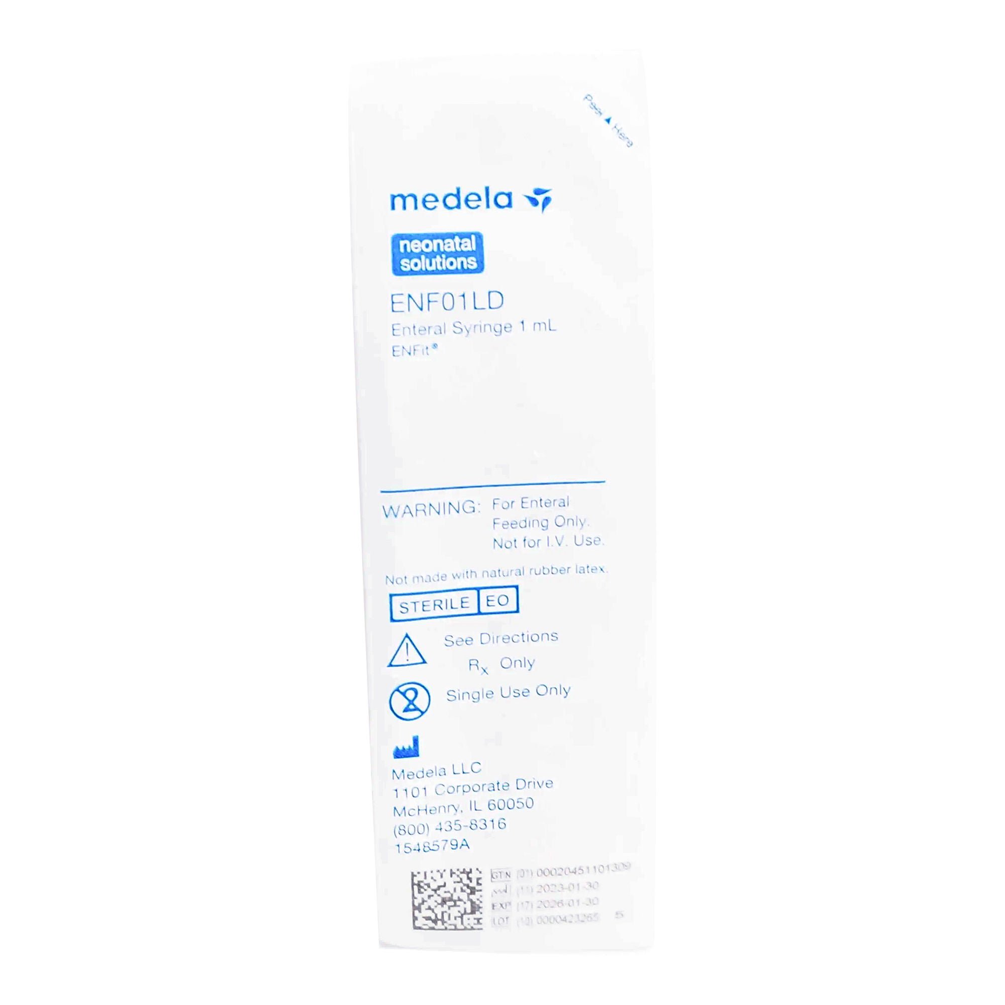 Medela SYRINGE, ENTERAL ENFIT STR 1ML(100/CS)