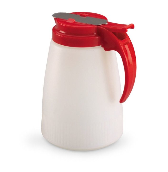 32-ounce Dripcut® server with plastic jar and red plastic top