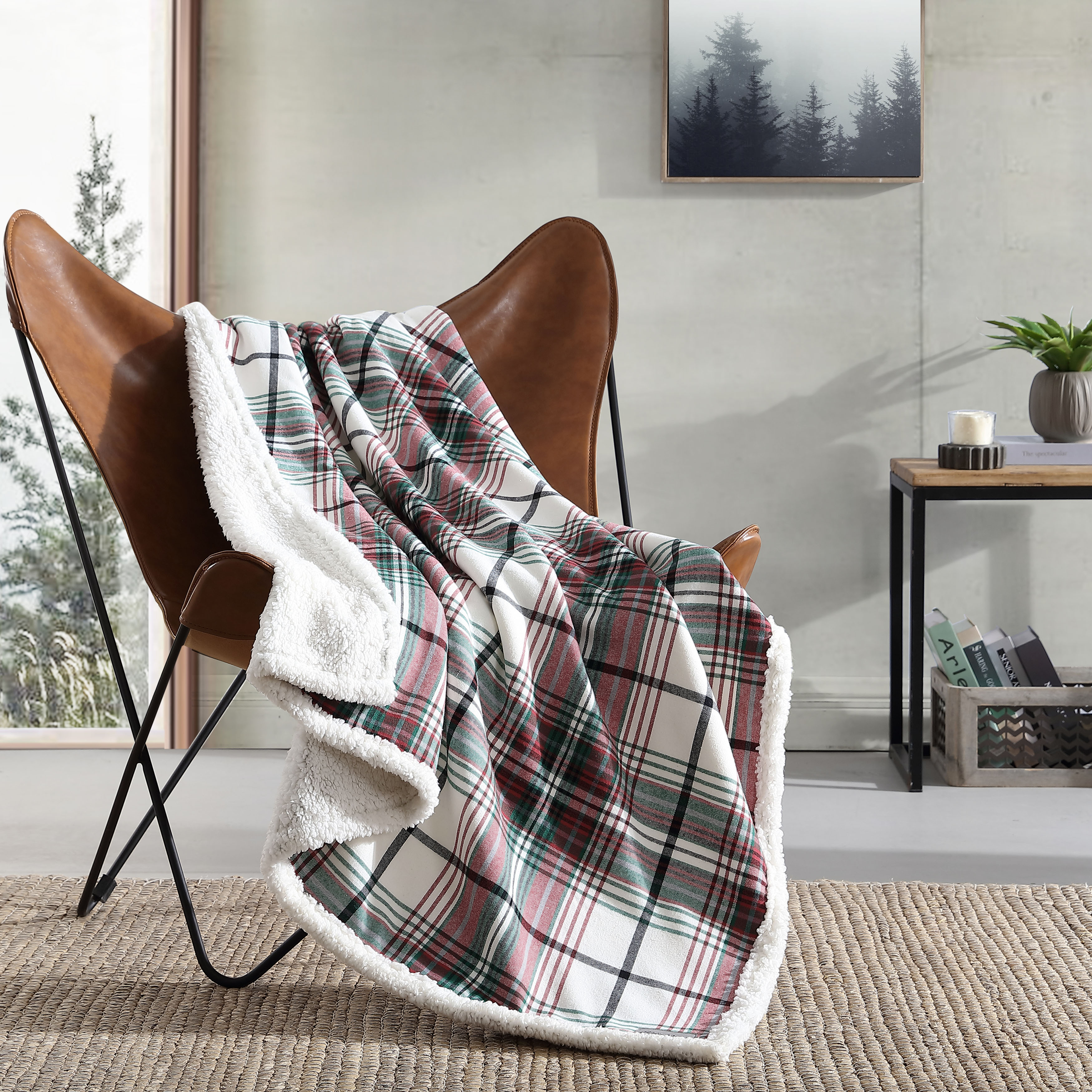 Eddie Bauer Plush-Fleece Throw Blanket