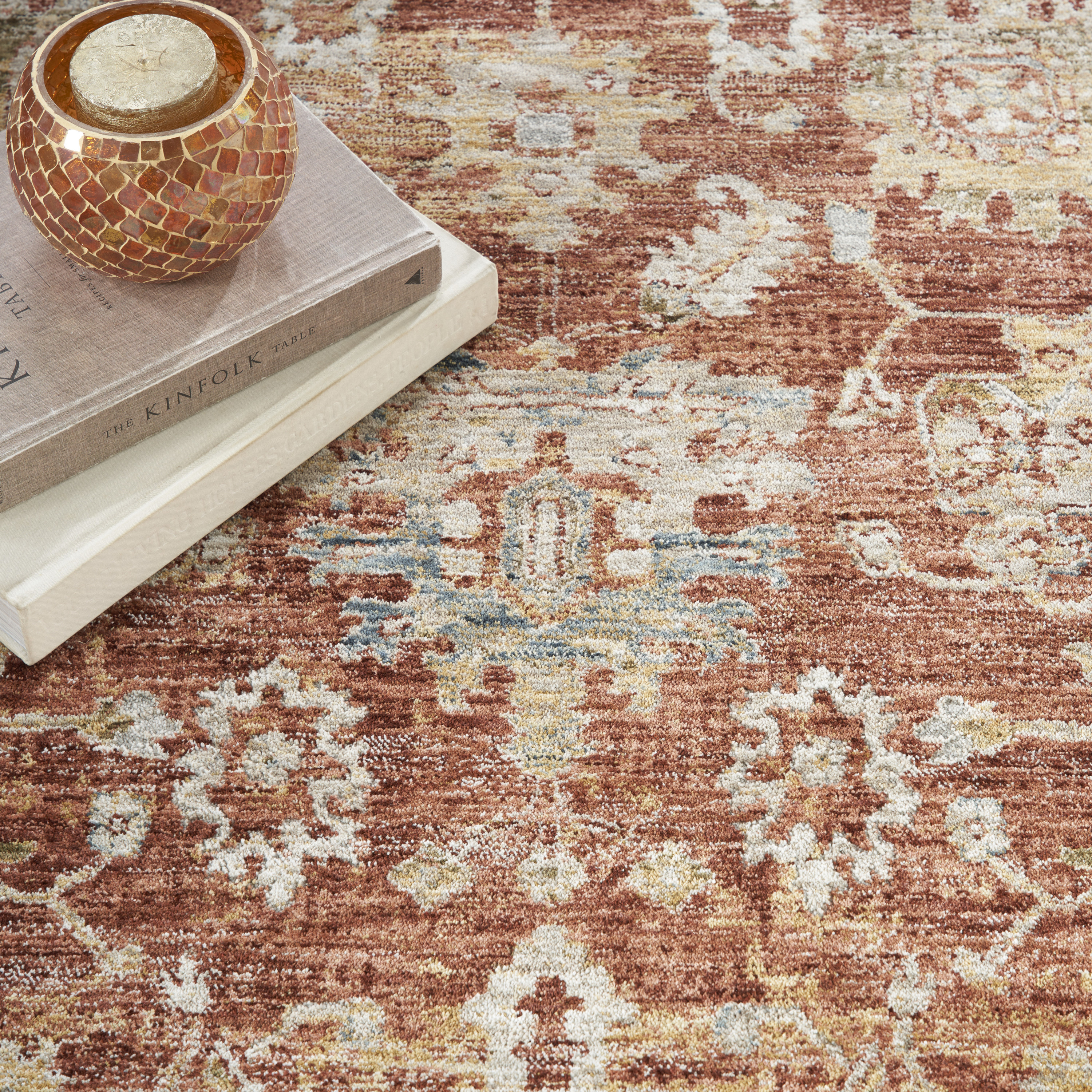 Nourison Sahar 3'11" x 5'11" Rust Persian Indoor Rug