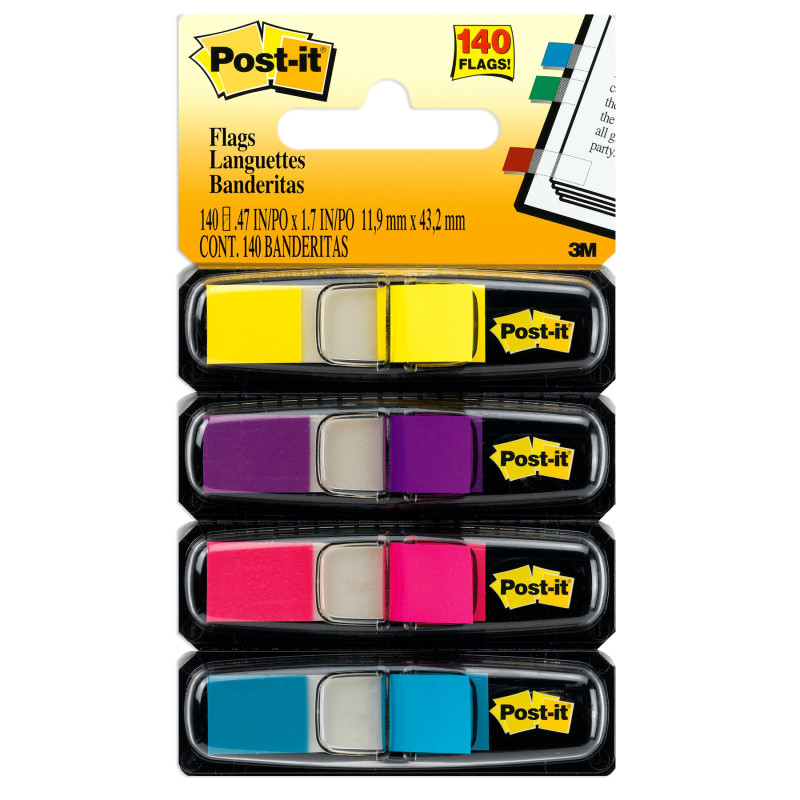 Small+Page+Flags+In+Dispensers%2C+Four+Colors%2C+35%2Fcolor%2C+4+Dispensers%2Fpack
