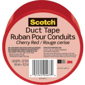 Duct Tape for Artists, 1.88 in x 20 yd (48 mm x 18.2 m), Cherry Red