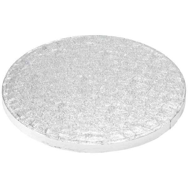 8" Round Silver Foil Cake Board