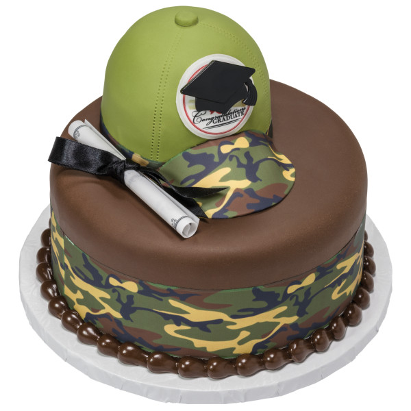 Green Camo PhotoCake® Edible Image® Strips