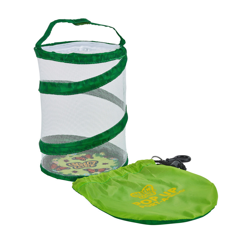 Pop-Up Bug Habitat, Portable Mesh Insect Container with Carry Case