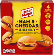 Oscar Mayer Ham and Cheddar Slider Melts 10 oz Box