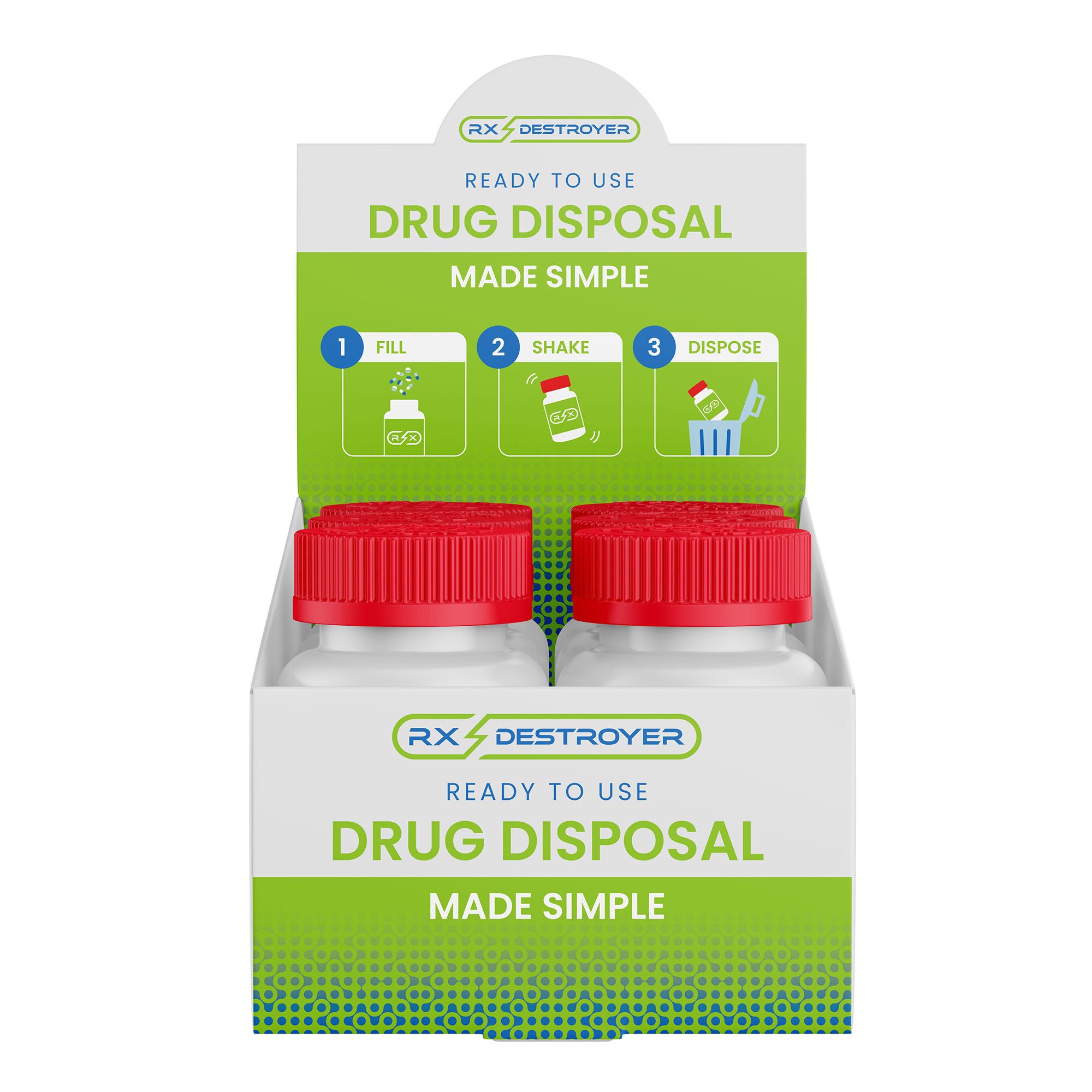Rx Destroyer™ Drug Disposal Pouch for use with Pharmaceutical Disposal System