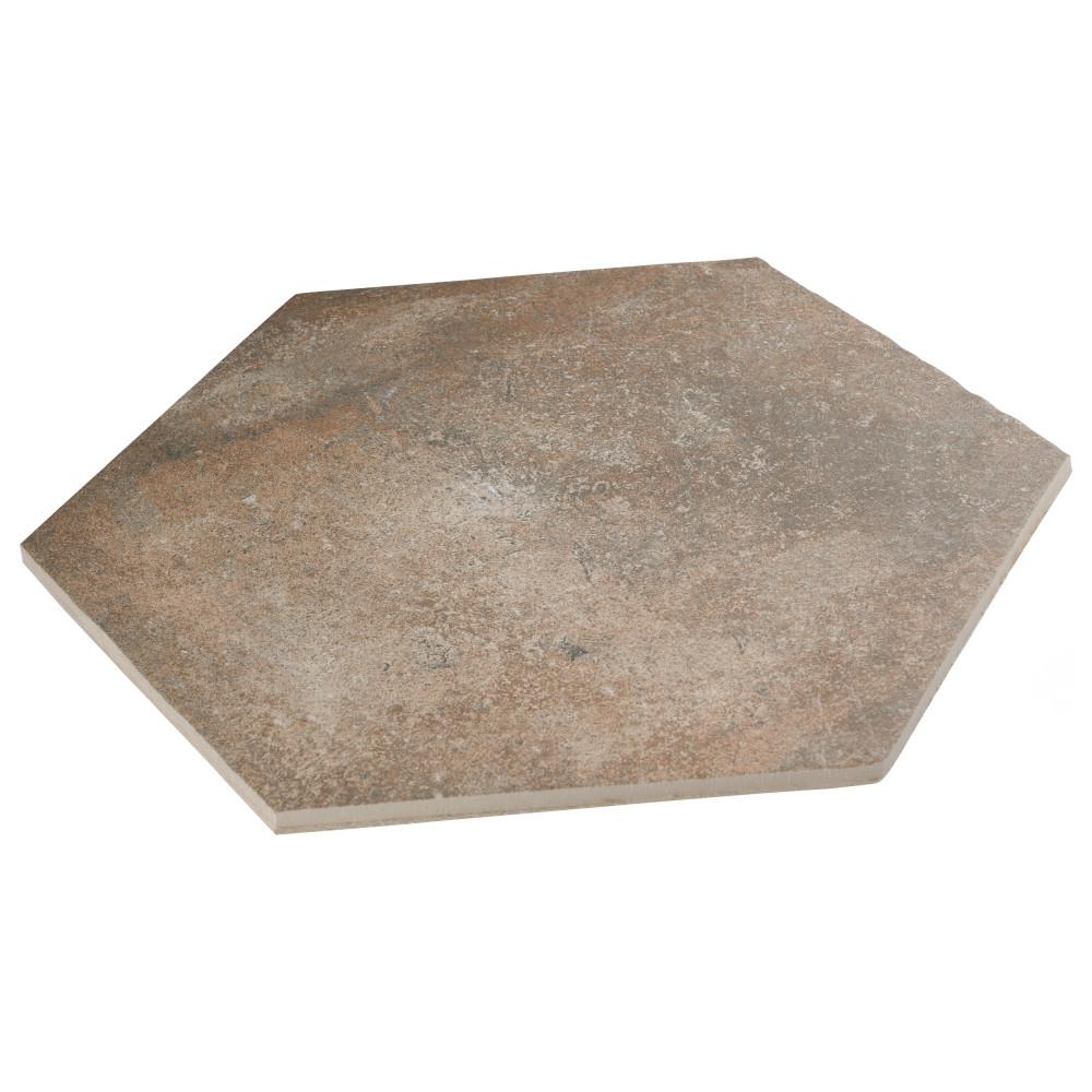 Boston Ferro Hex Crema 14-1/8 in. x 16-1/4 in. Porcelain Floor and Wall Tile