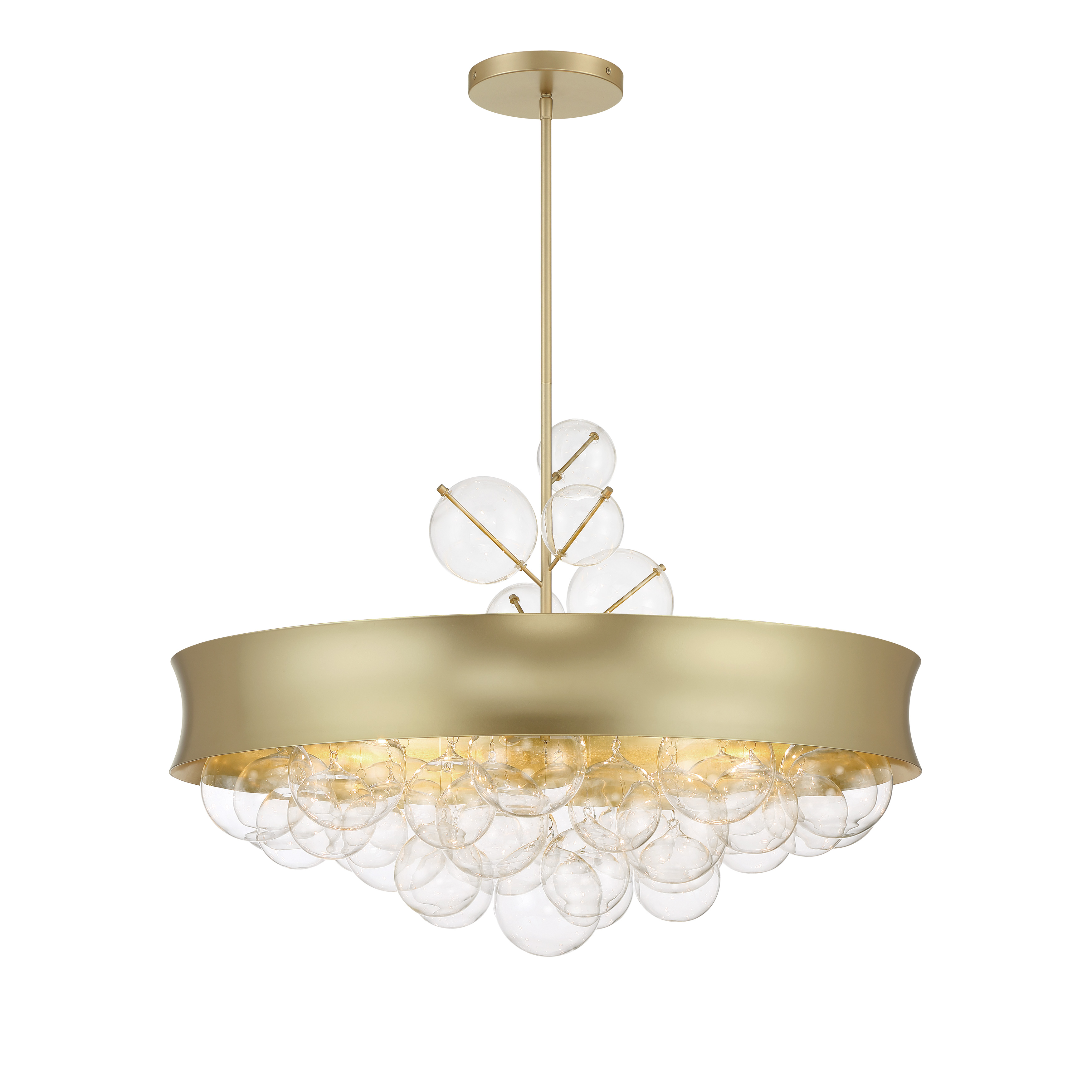 Verdi Square by Robin Baron - 25" 8 Light Convertible Pendant