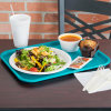 14" x 18" polypropylene fast-food tray in teal