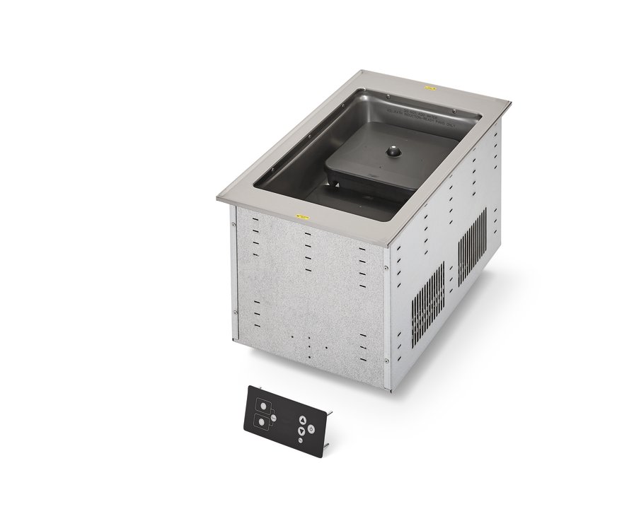 One-well 208- to 240-volt modular drop-in dry induction hot well